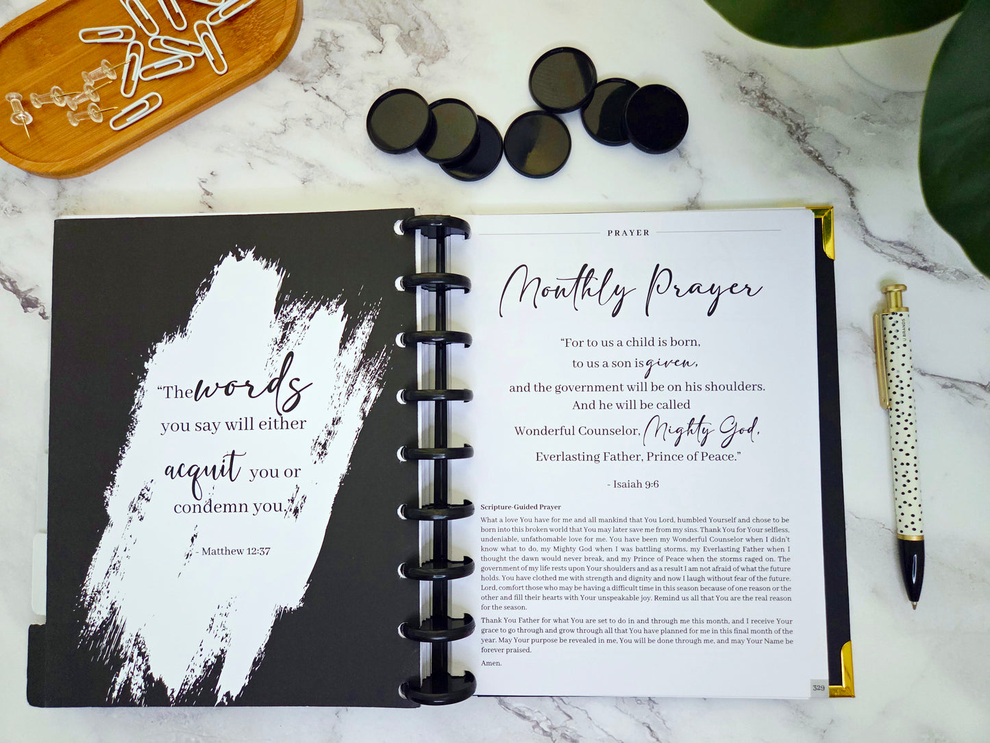 Plans to Succeed Disc Planner Hard Cover + 9 Black Plastic Discs